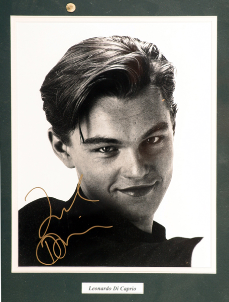 Leonardo di Caprio and Matt Damon signed photographs at Whyte's Auctions