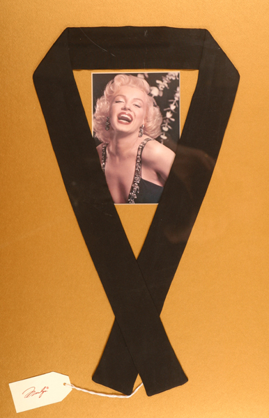 Marilyn Monroe, a belt owned by the actress. at Whyte's Auctions