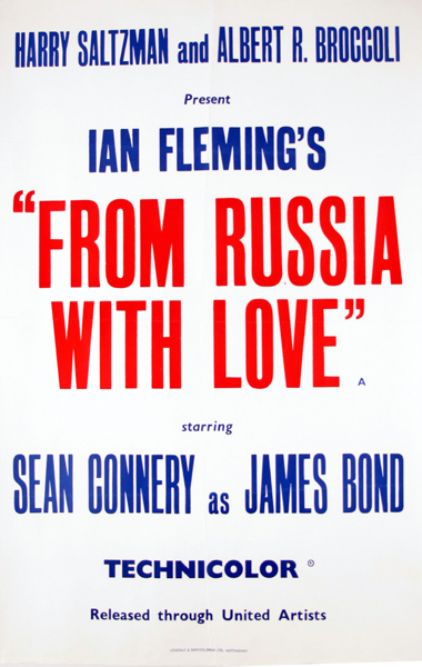 From Russia With Love Poster at Whyte's Auctions