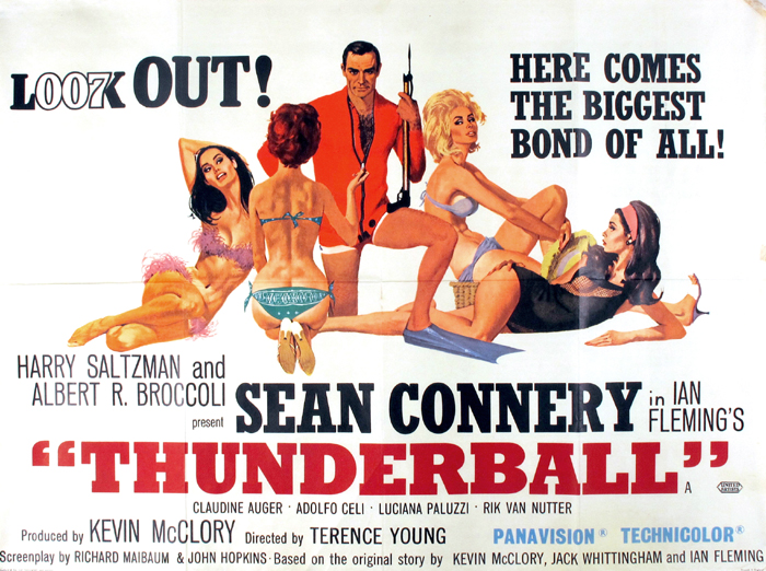 Thunderball, British Quad poster. at Whyte's Auctions