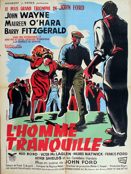 The Quiet Man / L'Homme Tranquille, cinema poster at Whyte's Auctions