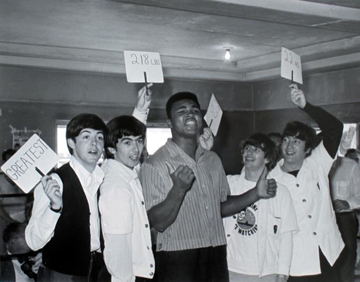 Muhammad Ali and the Beatles, photographic print. at Whyte's Auctions