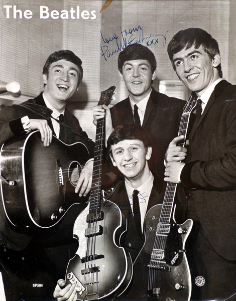 The Beatles. Signed photograph at Whyte's Auctions