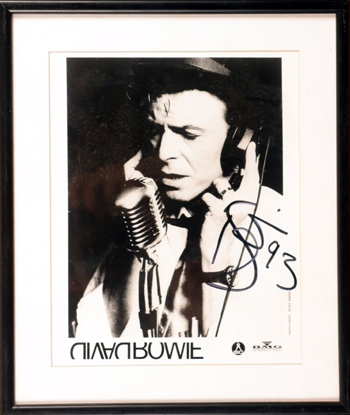 David Bowie. Signed photograph. at Whyte's Auctions