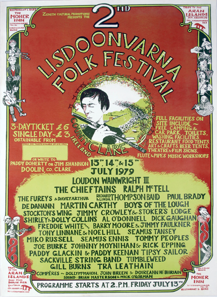 1979 Lisdoonvarna Folk Festival poster at Whyte's Auctions