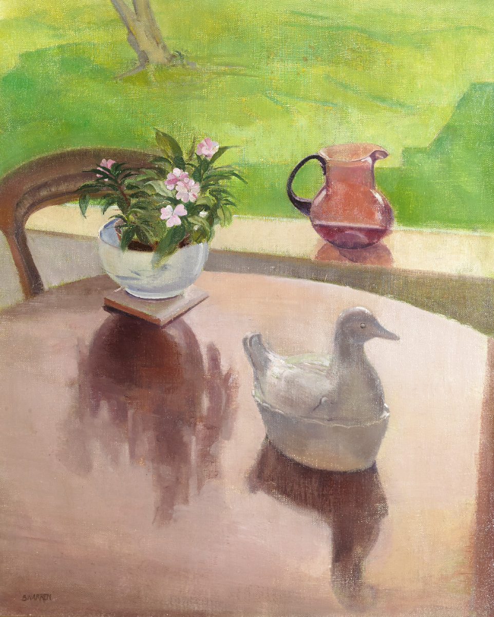 AUGUST WINDOW, 1990 by Barbara Warren RHA (1925-2017) at Whyte's Auctions