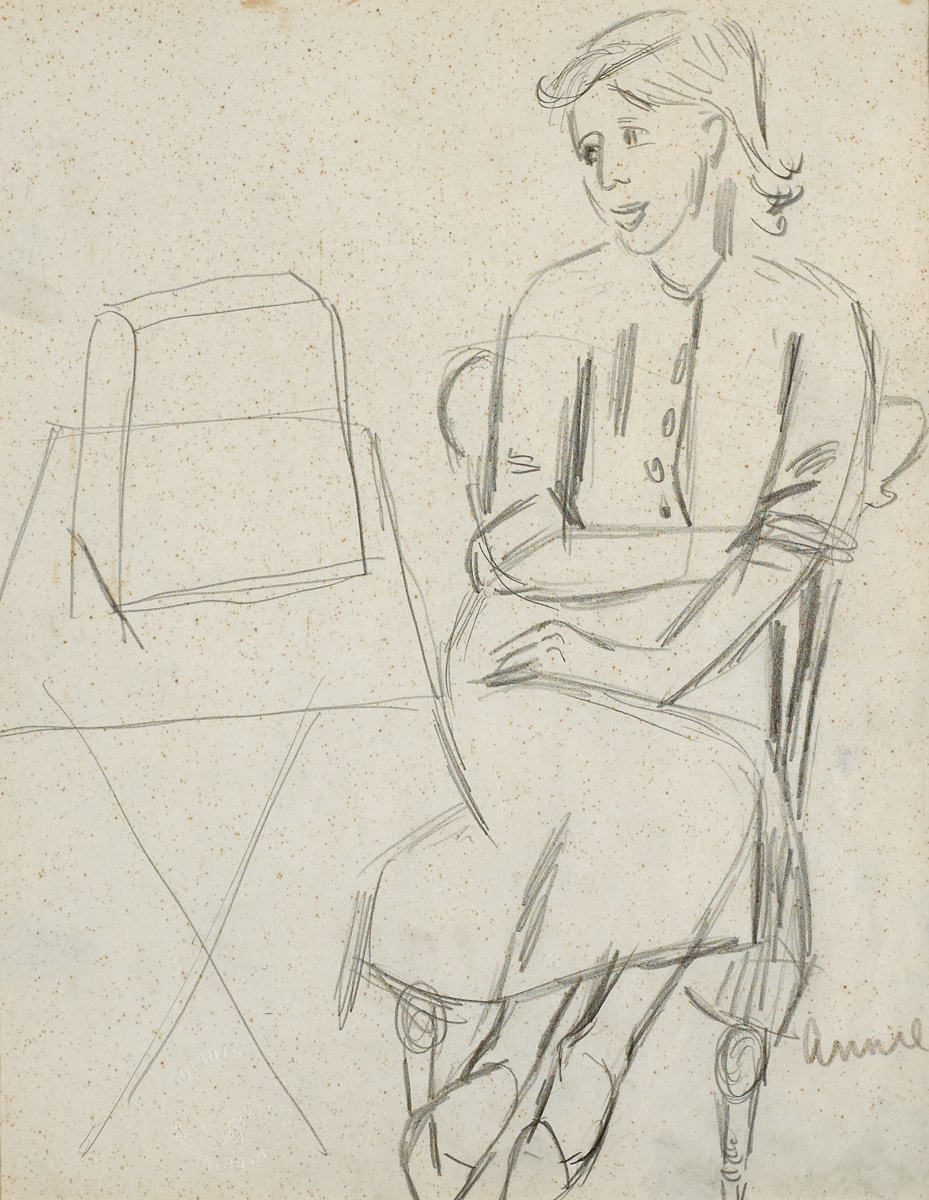 ANNIE (SKETCH) by Norah McGuinness HRHA (1901-1980) at Whyte's Auctions