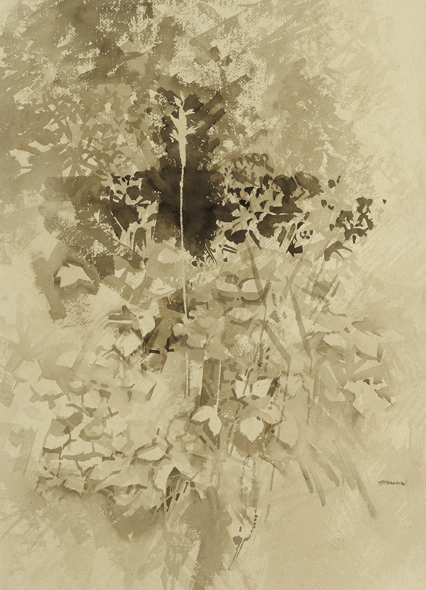 STUDY OF GRASS AND HERBACEOUS FLOWERS by Terence P. Flanagan RHA PPRUA (1929-2011) at Whyte's Auctions