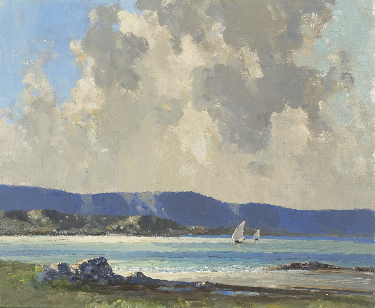 NEAR TRAMORE, COUNTY DONEGAL by Frank McKelvey RHA RUA (1895-1974) at Whyte's Auctions