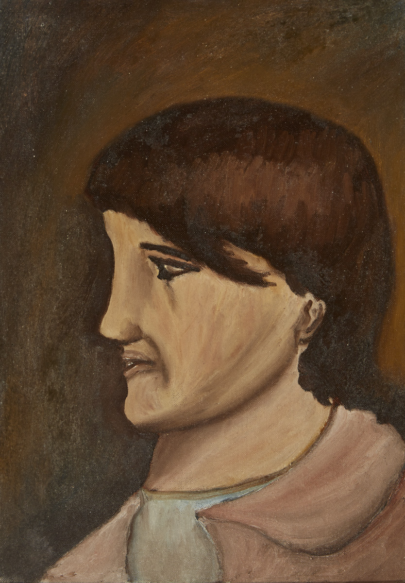PROFILE PORTRAIT OF THE ARTIST'S SISTER, 1967 by Christy Brown sold for �700 at Whyte's Auctions