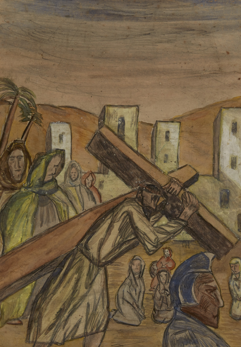 TRAVELLING THE ROAD TO GOLGOTHA by Christy Brown sold for �700 at Whyte's Auctions