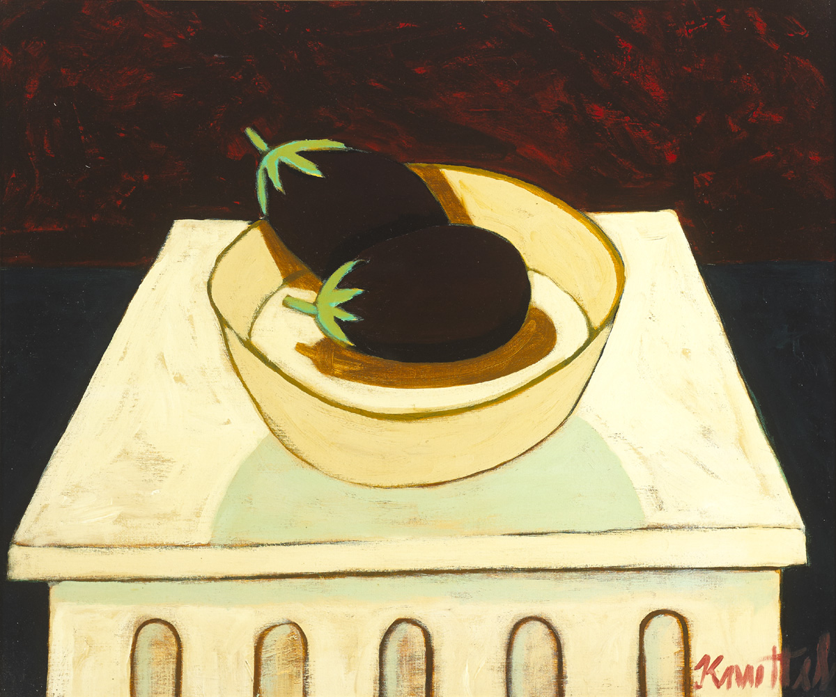 STILL LIFE WITH AUBERGINES by Graham Knuttel (b.1954) at Whyte's Auctions