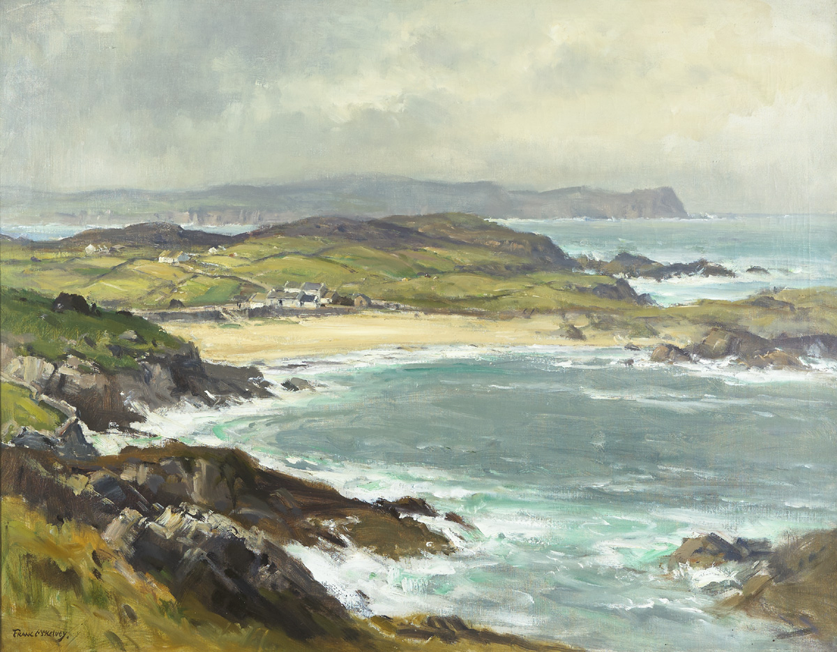 ATLANTIC DRIVE, COUNTY DONEGAL by Frank McKelvey RHA RUA (1895-1974) at Whyte's Auctions