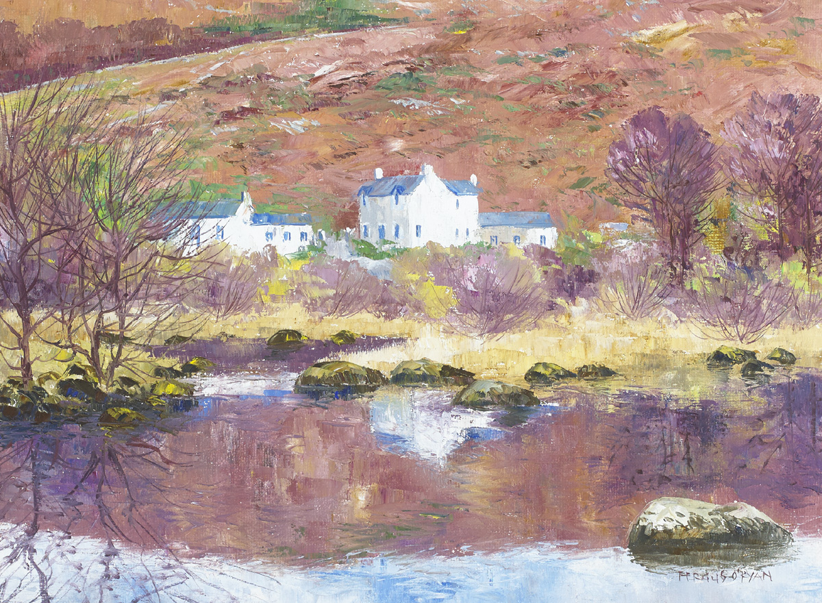 REFLECTIONS, LOUGH DAN, COUNTY WICKLOW by Fergus O'Ryan RHA (1911-1989) at Whyte's Auctions