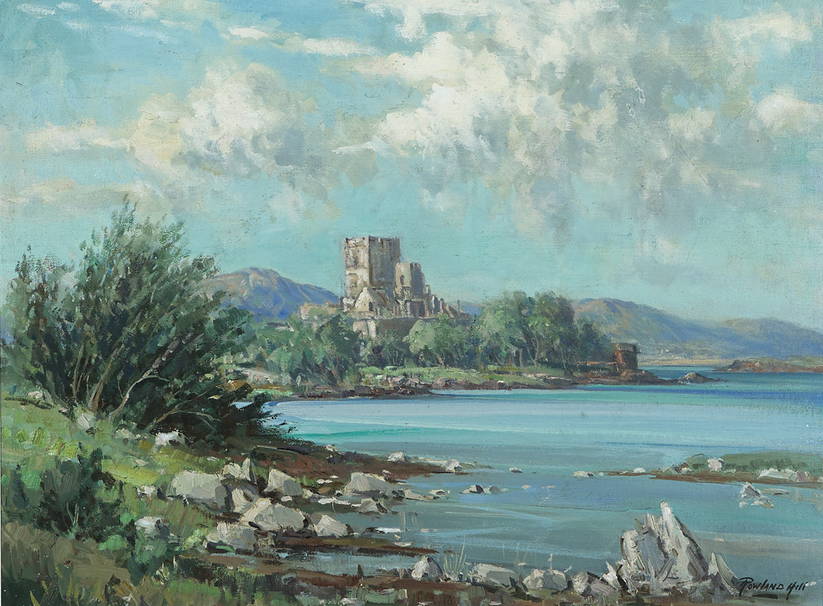 DOE CASTLE, MULROY BAY, COUNTY DONEGAL by Rowland Hill ARUA (1915-1979) at Whyte's Auctions