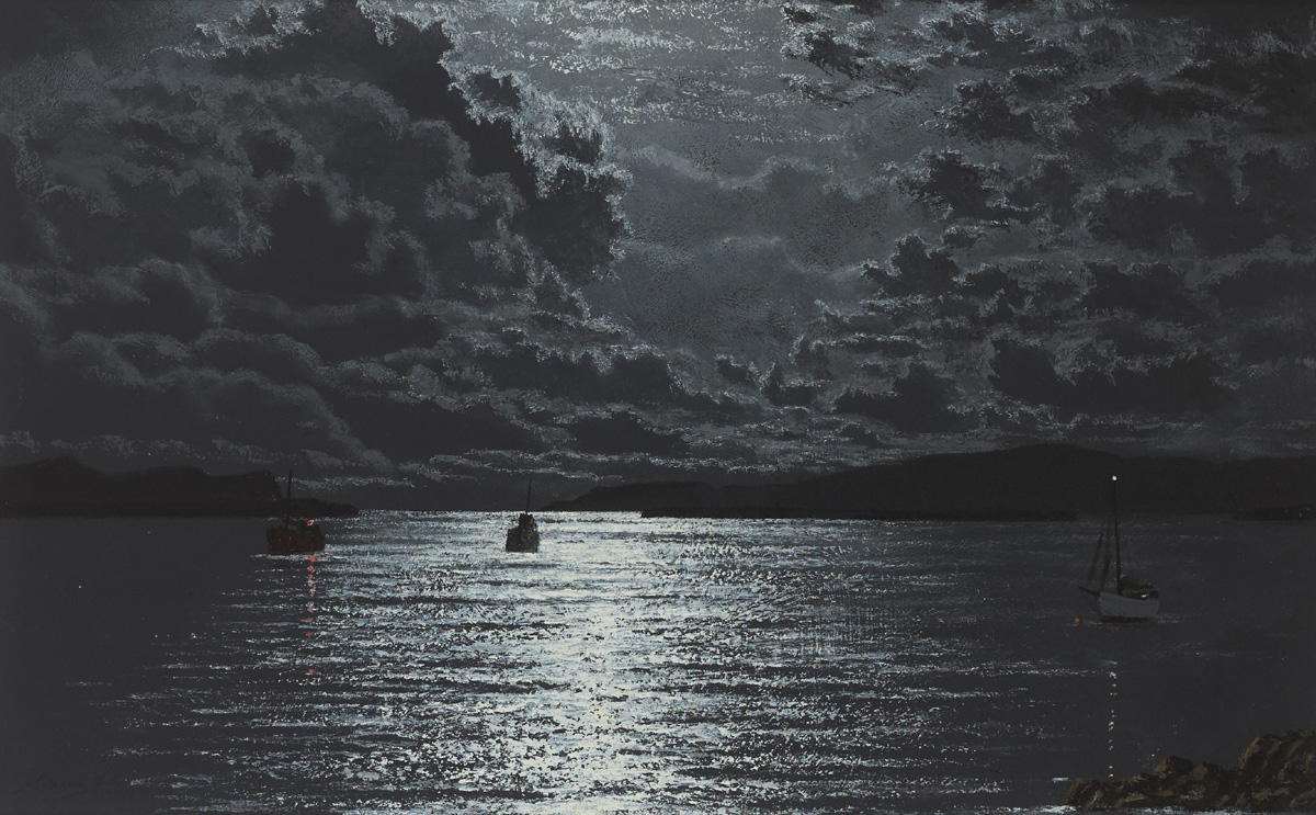 NIGHT - ROARING WATER BAY, WEST CORK by Ciaran Clear sold for �2,000 at Whyte's Auctions