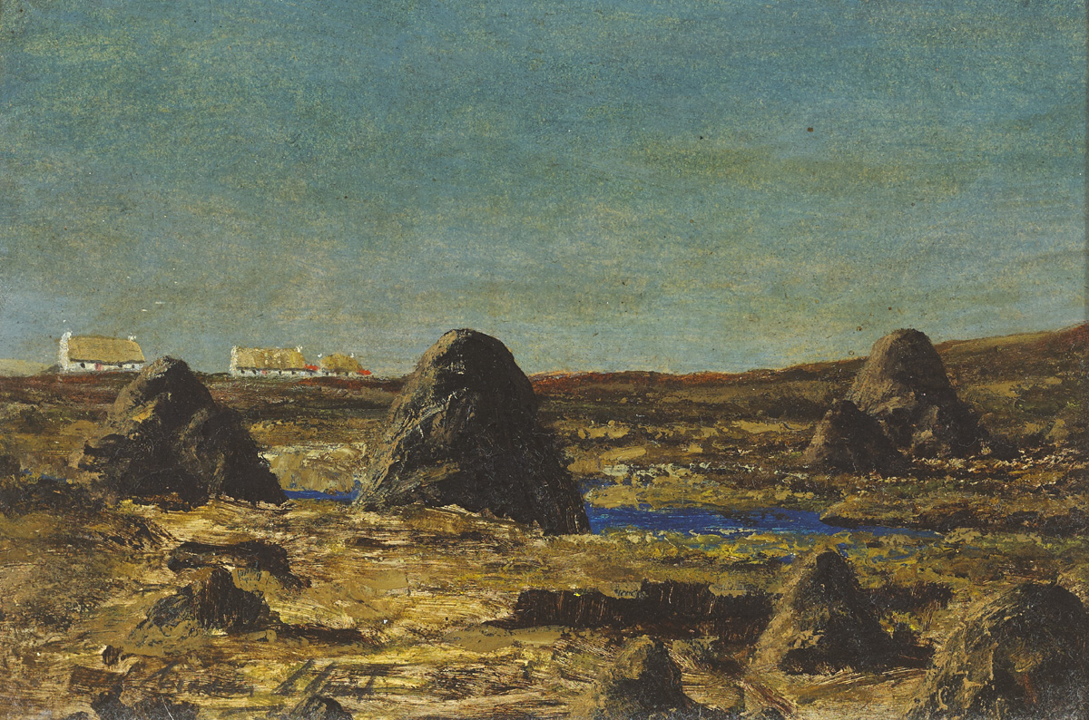 BOGLAND, EVENING by Ciaran Clear (1920-2000) at Whyte's Auctions