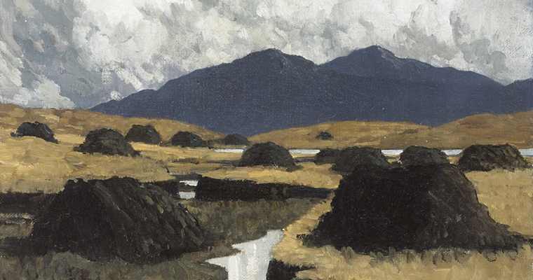 A KERRY BOG, 1934-1935 by Paul Henry sold for 66,000 at Whyte's Auctions