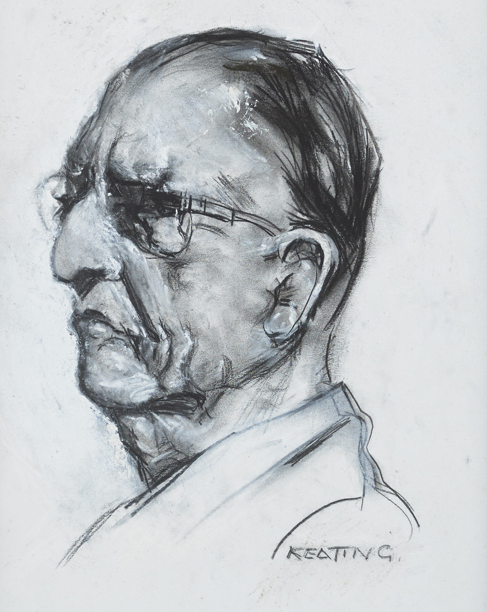 PORTRAIT OF AMON DE VALERA by Sen Keating PPRHA HRA HRSA (1889-1977) at Whyte's Auctions