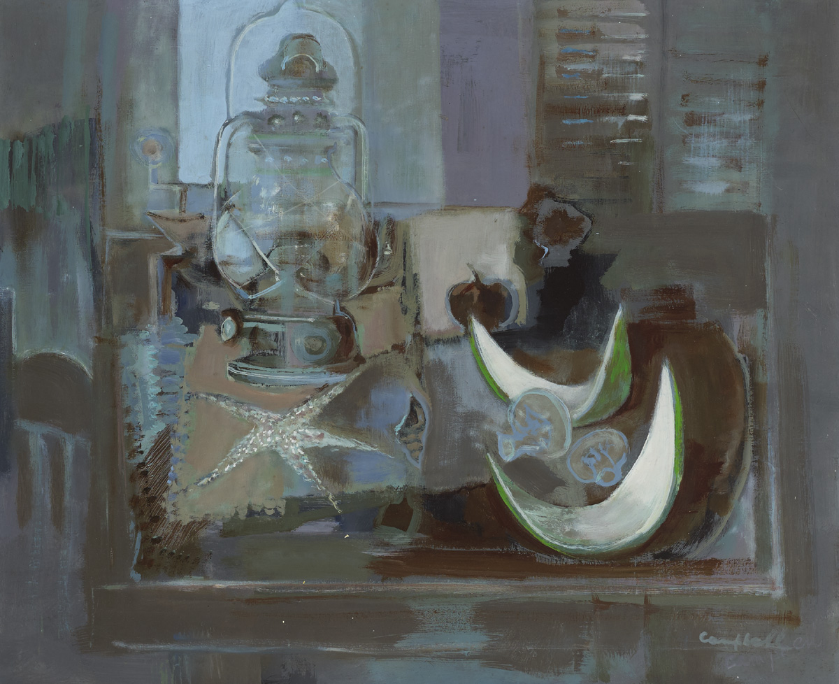 STILL LIFE WITH LAMP by George Campbell RHA (1917-1979) at Whyte's Auctions