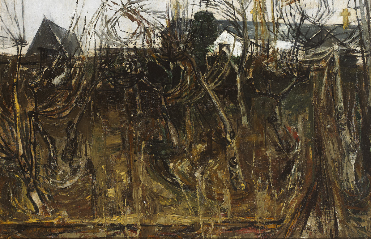 THE OLD ORCHARD, 1956 by Basil Blackshaw HRHA RUA (1932-2016) at Whyte's Auctions