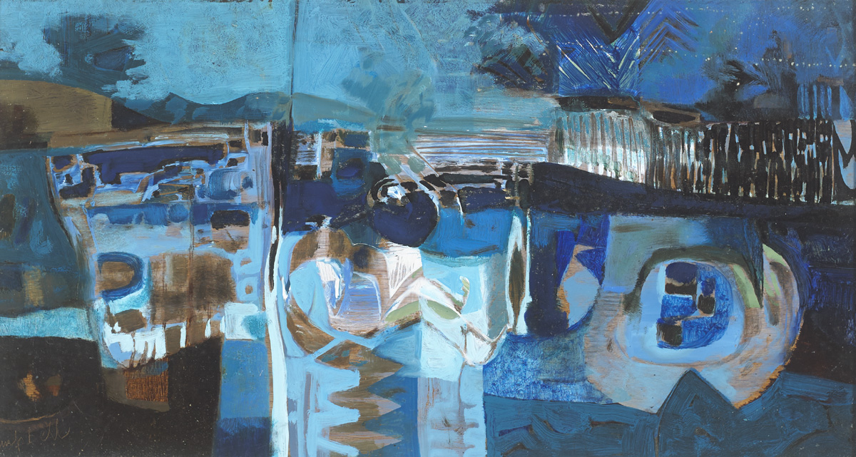 A BLUE PEACE by George Campbell sold for 5,000 at Whyte's Auctions
