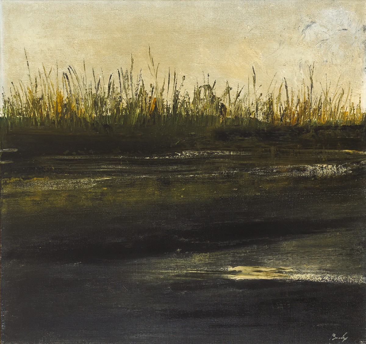 ALONG THE BOYNE RIVER, 1965 by Charles Brady HRHA (1926-1997) at Whyte's Auctions