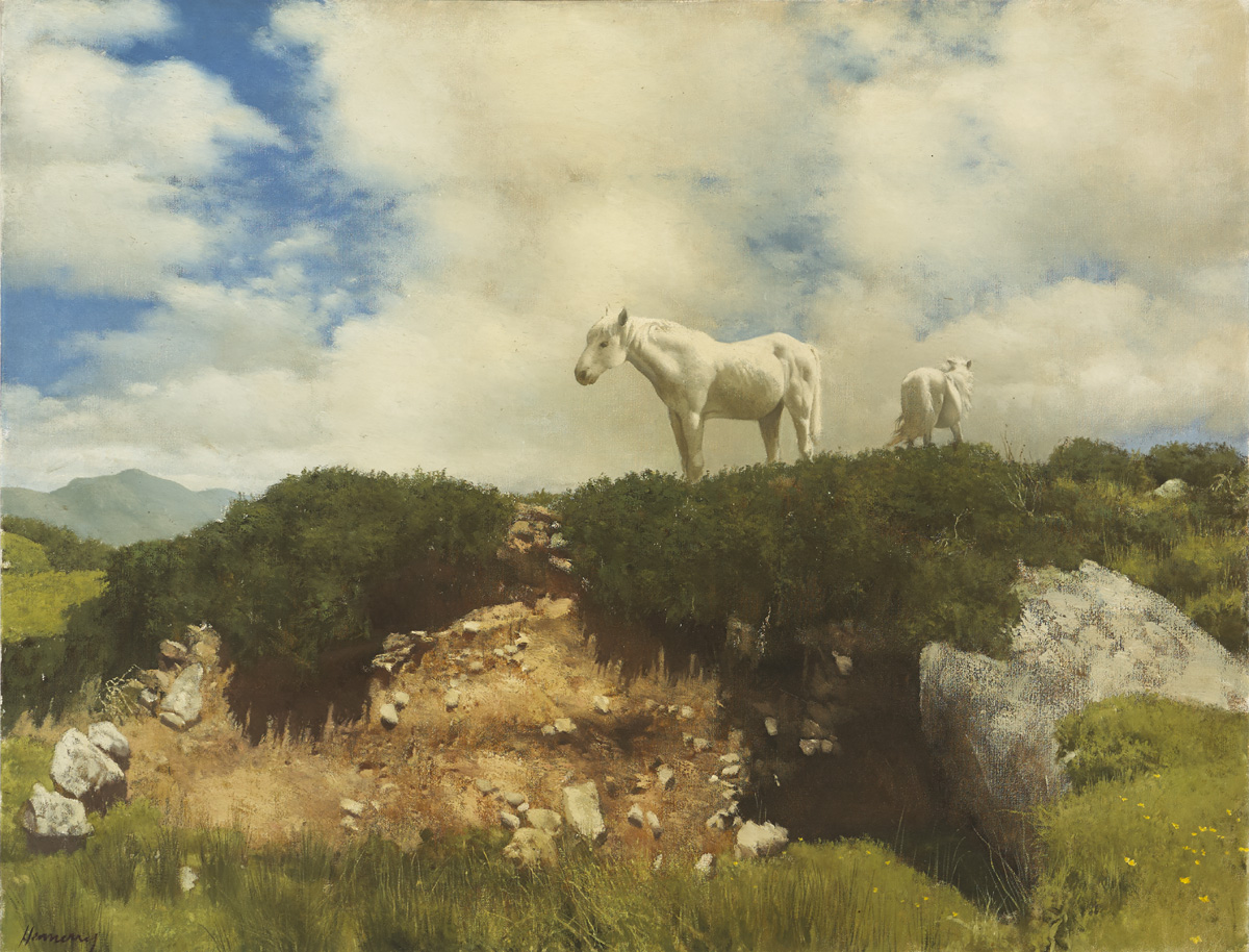 THE WILD PONIES OF CONNEMARA by Patrick Hennessy RHA (1915-1980) at Whyte's Auctions