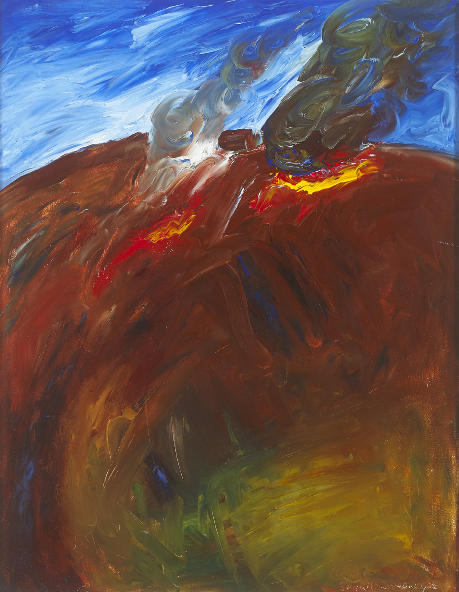 HILL FIRES, 1984 by Se�n McSweeney HRHA (b.1935) at Whyte's Auctions