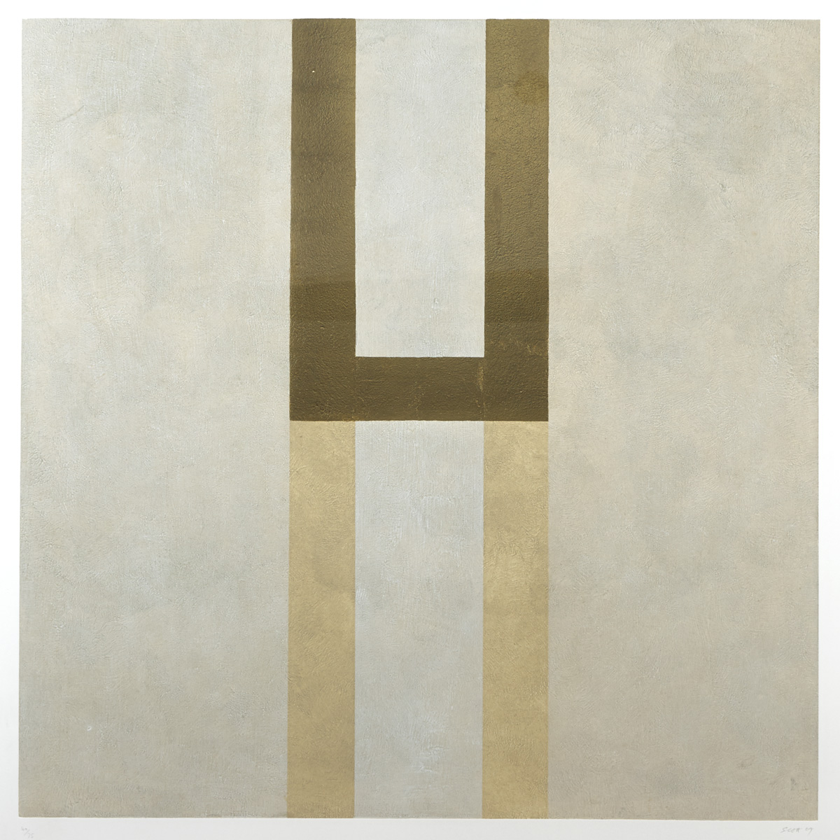 GOLD ABSTRACT, 2004 by Patrick Scott sold for 2,700 at Whyte's Auctions
