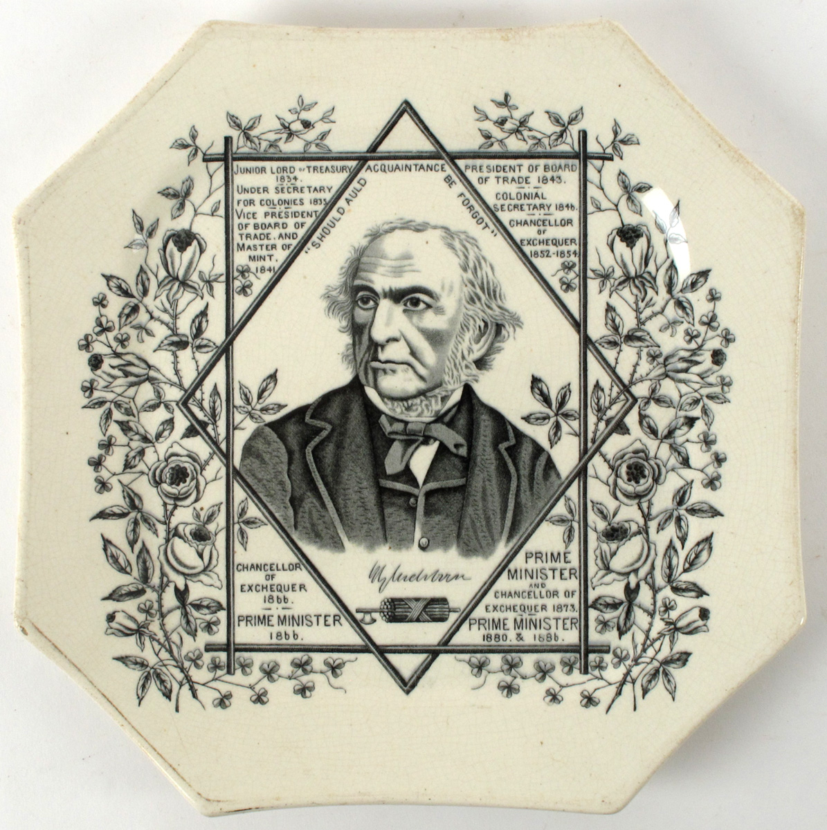 1886 William Ewart Gladstone commemorative plate at Whyte's Auctions