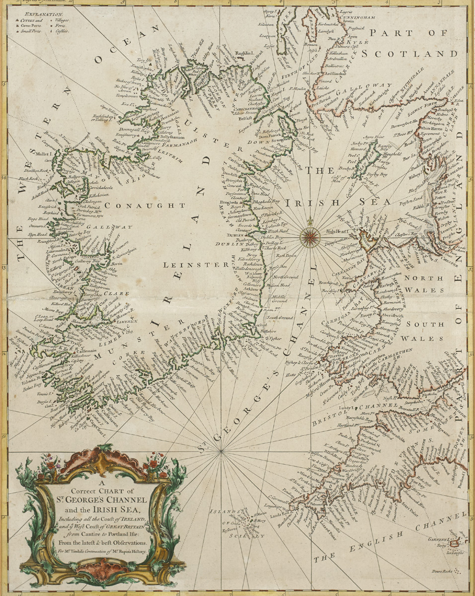 1722 Robert Morden, The Kingdom of Ireland. at Whyte's Auctions