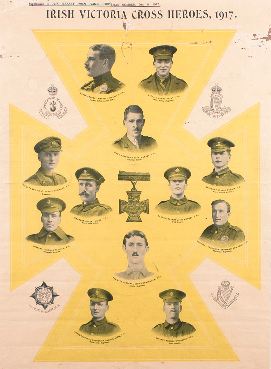 1917 Irish Victoria Cross Heroes poster. at Whyte's Auctions