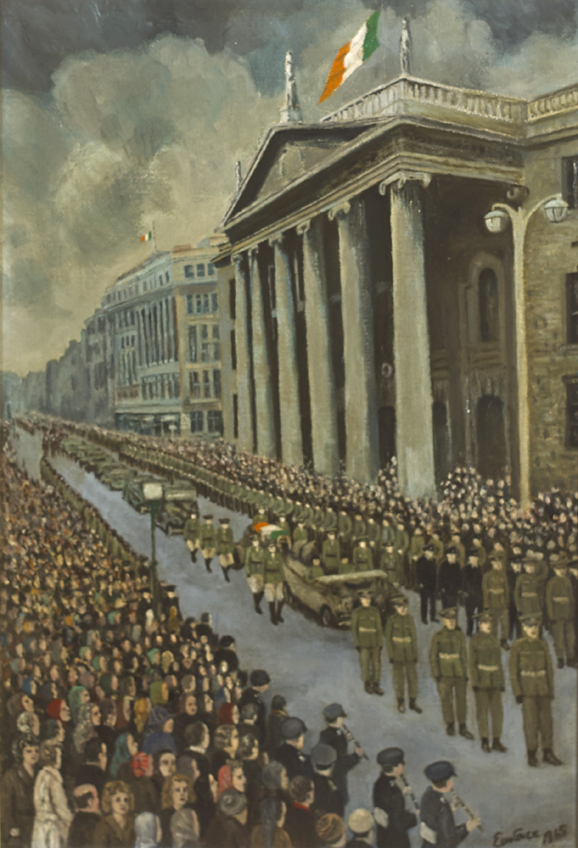1965 Roger Casement's Funeral by Gertrude Eustace (1904-1978) Irish at Whyte's Auctions