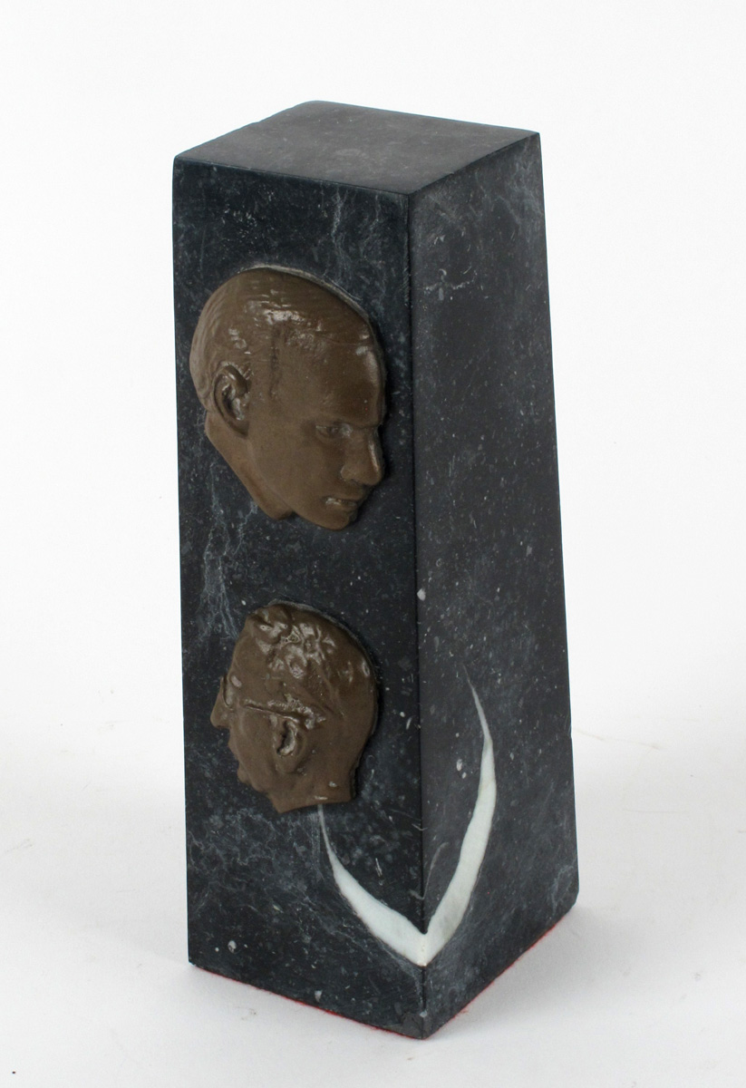 1960s Pearse and de Valera commemorative limestone sculpture at Whyte's Auctions