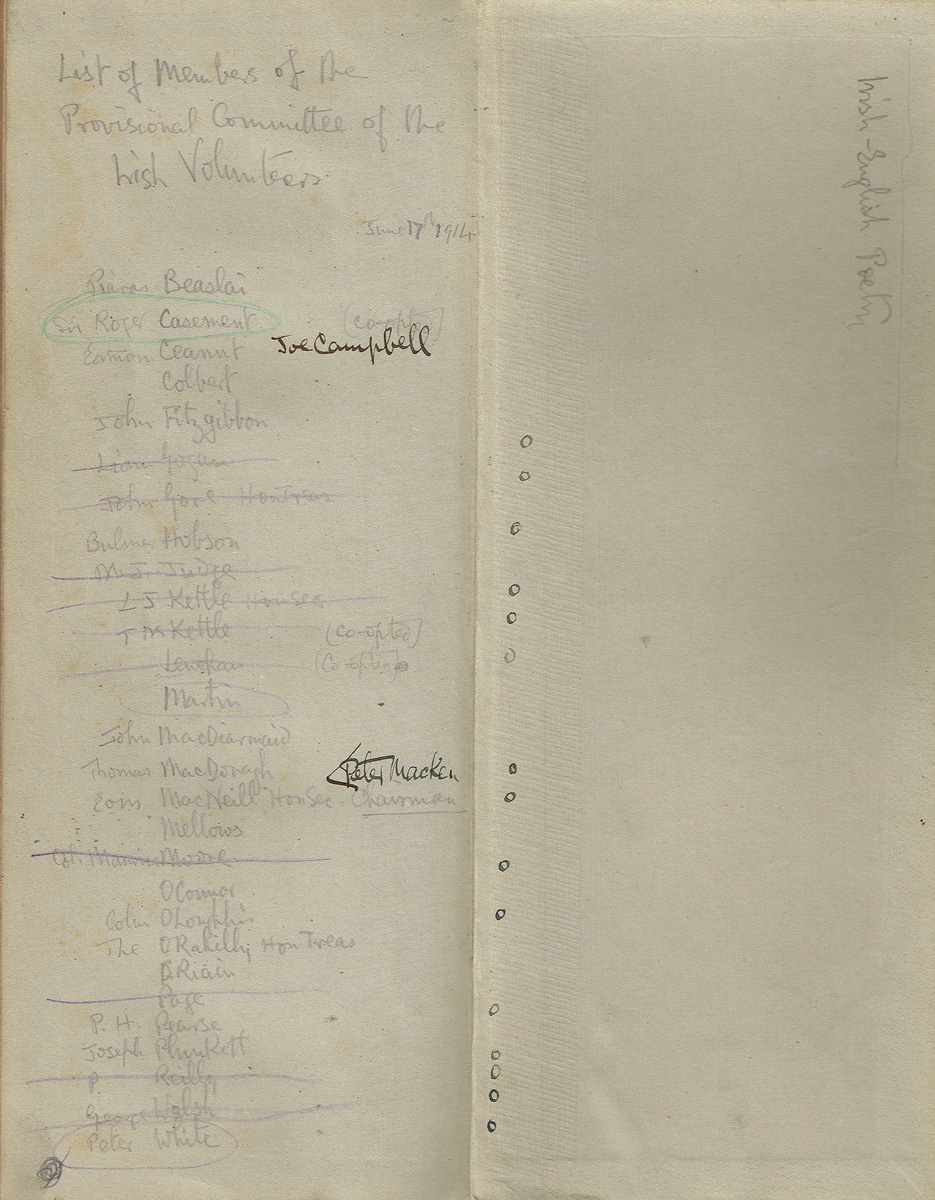 1914 Joseph Plunkett, Scribbling Diary and Memorandum Book. at Whyte's Auctions