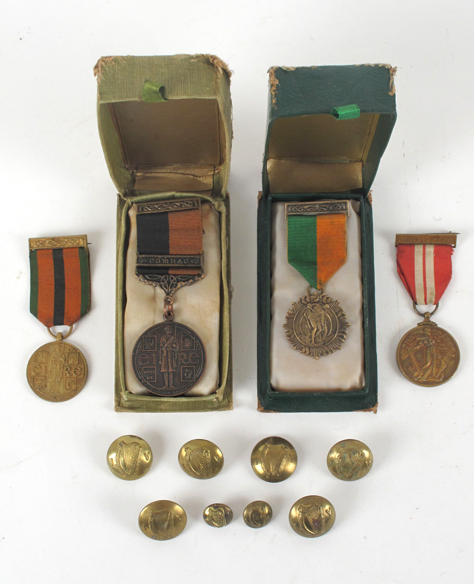 1916-1971 group of medals including 1916 Rising, 1917-21 War of Independence, 1939-41 Emergency Service and 1971 Truce Anniversary. at Whyte's Auctions