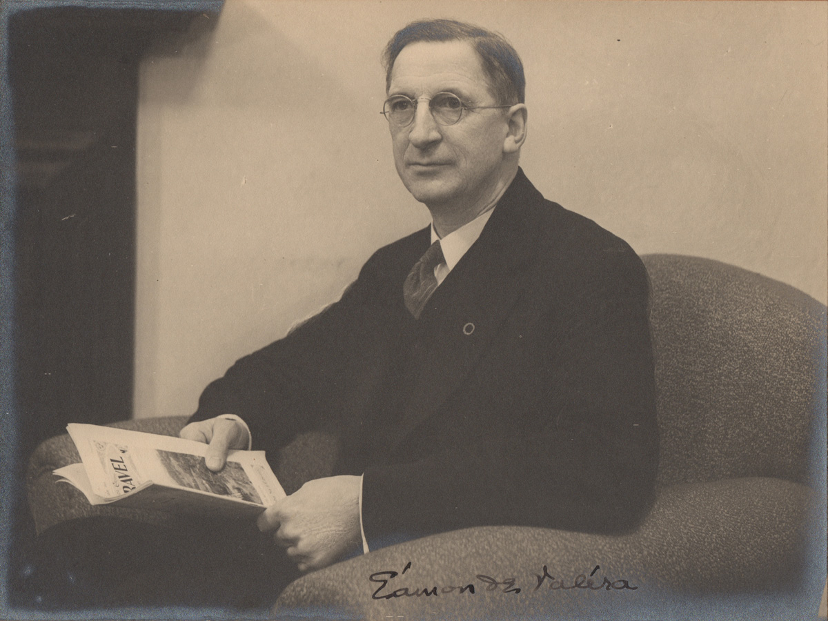 Eamon de Valera. Autographed original photograph by The Irish Press circa 1930. at Whyte's Auctions