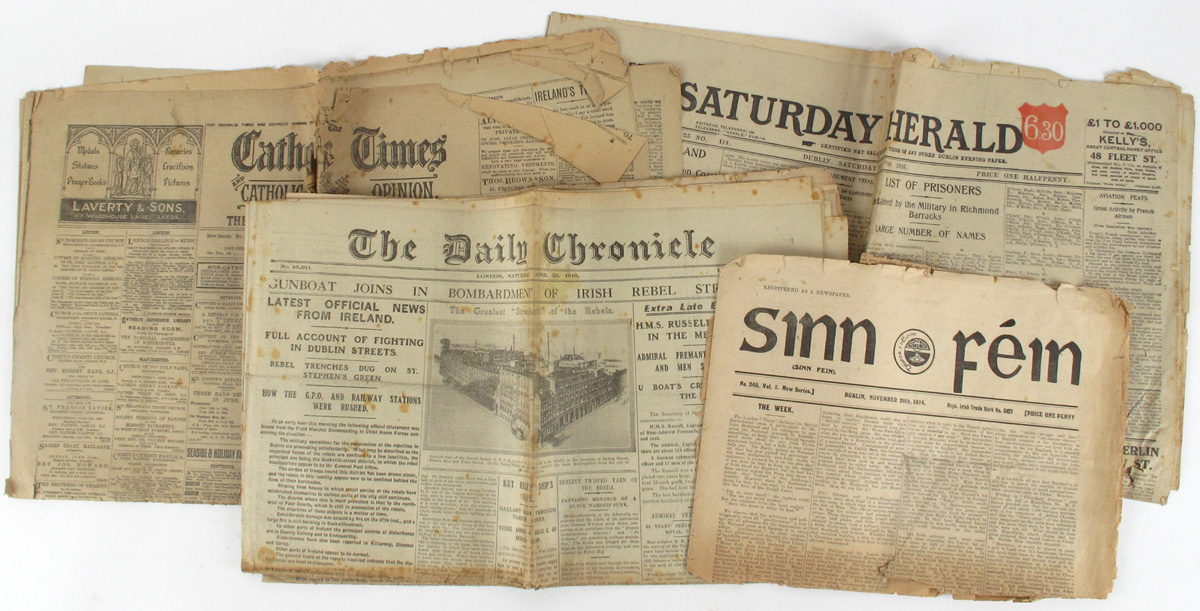 1916 Rising: a valuable collection of newspapers at Whyte's Auctions
