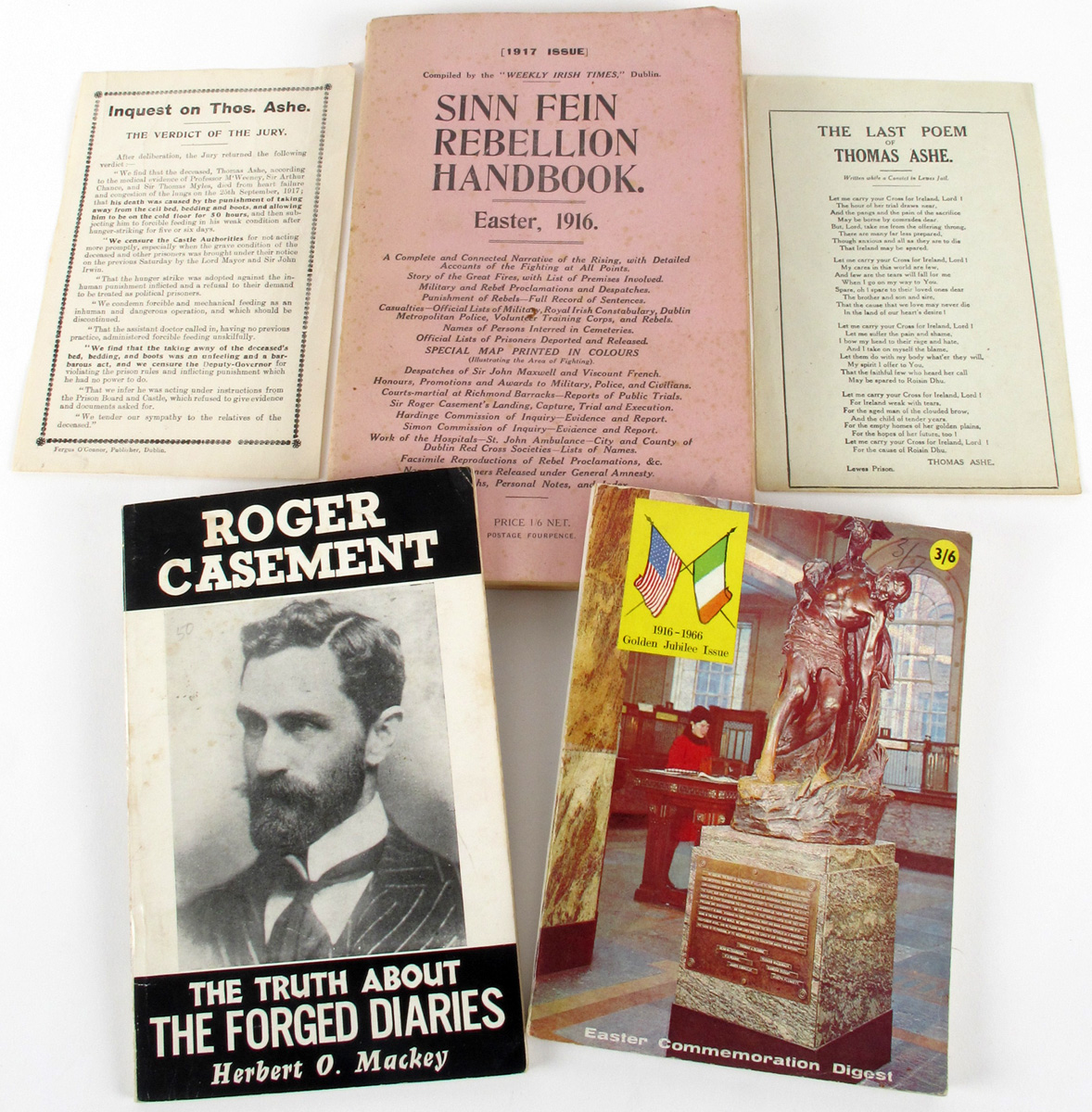 1916-1966 Sinn Fein Rebellion Handbook and publications relating to the Easter Rising. at Whyte's Auctions