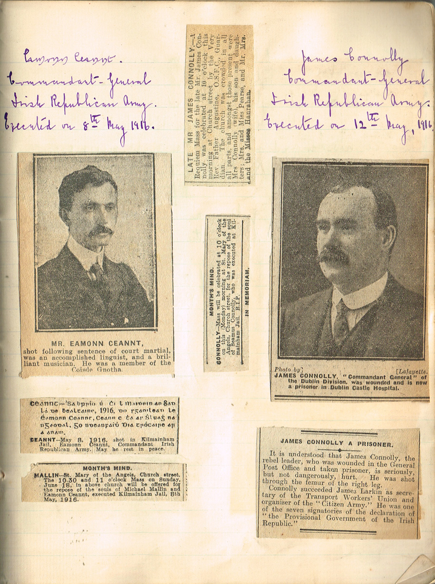 1916 Rising, scrapbook. at Whyte's Auctions