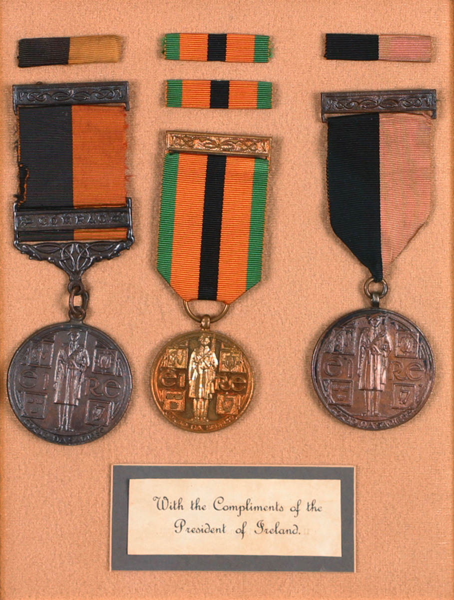 1917-1921 War of Independence and Truce Anniversary medals with railway memorabilia relating to the recipient. at Whyte's Auctions