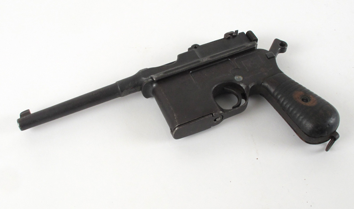 A broom-handle Mauser C96 automatic pistol. at Whyte's Auctions