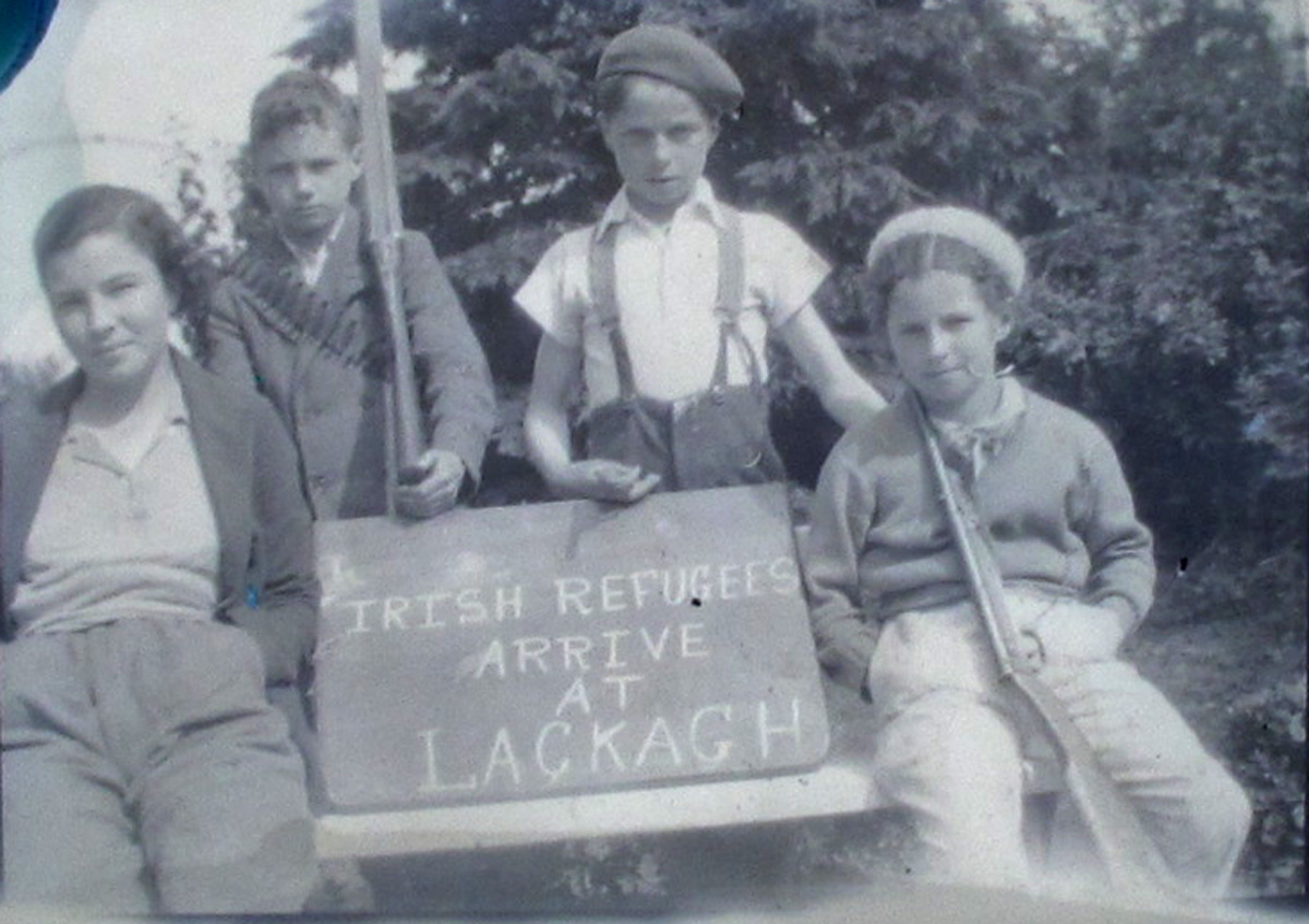 A collection of negatives including Irish Refugees Arrive at Lackagh"" at Whyte's Auctions