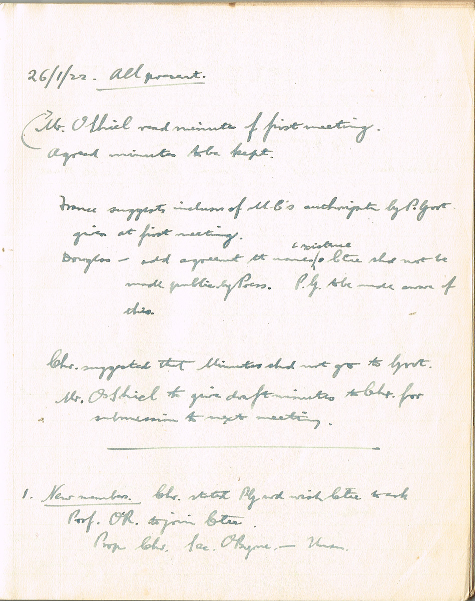 1922. The drafting of the Constitution of the Irish Free State - the archive of Ronald Mortished, Secretary of the Constitution Committee. at Whyte's Auctions
