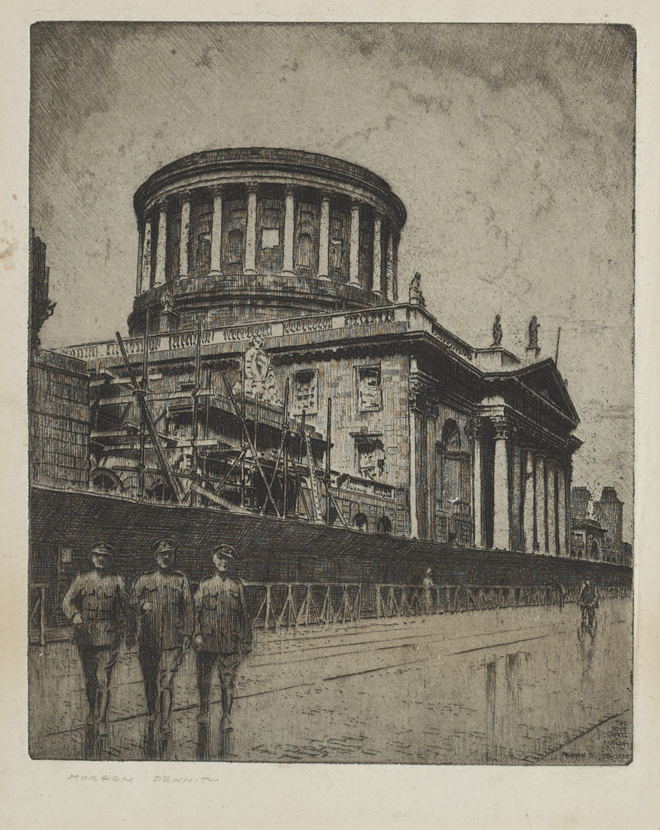 1923 The Four Courts, Dublin, print. at Whyte's Auctions