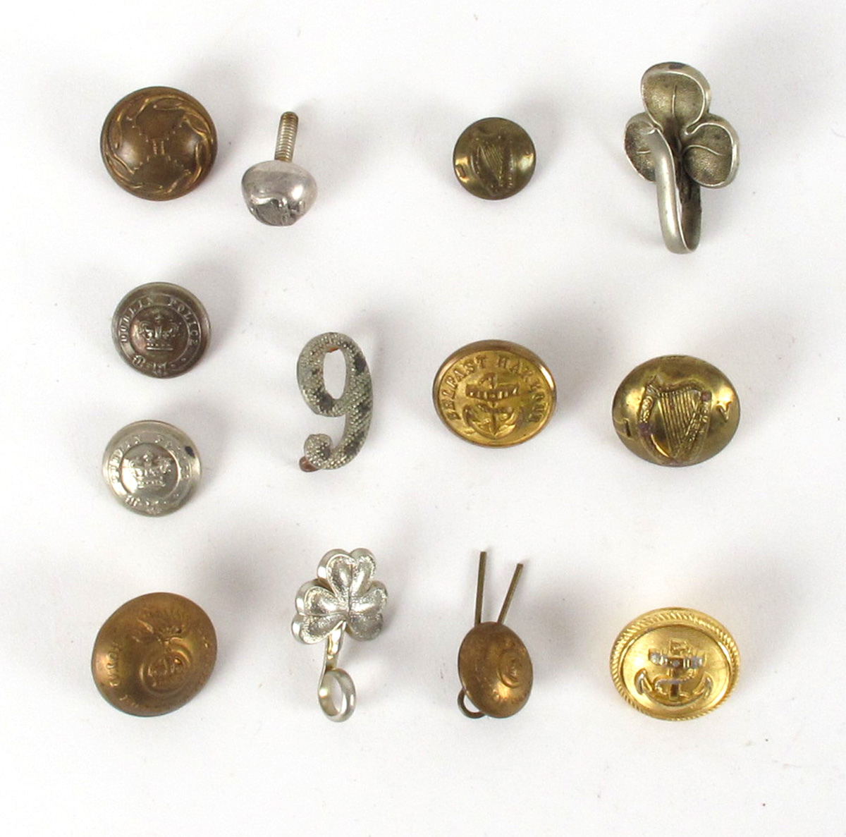 A collection of various military and civil uniform buttons. at Whyte's Auctions
