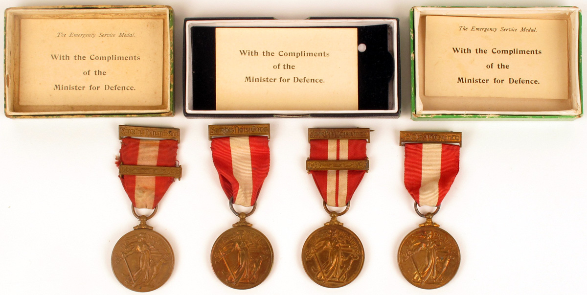 1939-1946 Emergency National Service, four different issues. at Whyte's Auctions