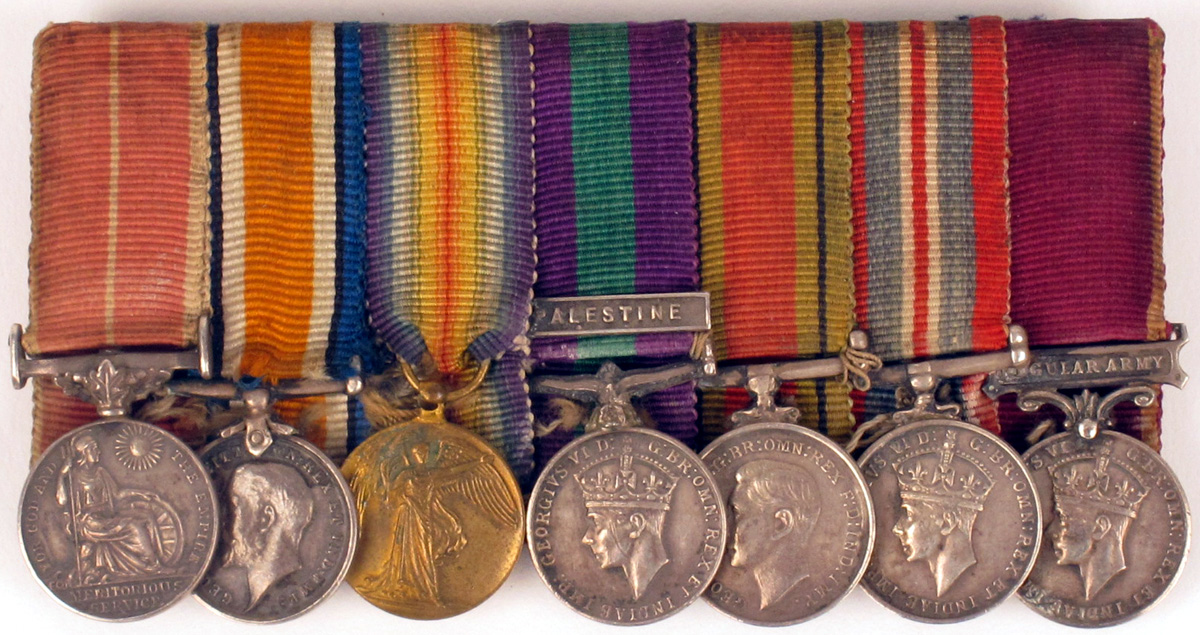 An Inter-war British Empire Medal group of seven miniature dress medals at Whyte's Auctions
