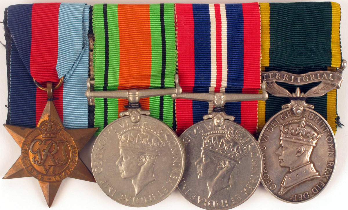 1939-45 World War II British medals group of four at Whyte's Auctions